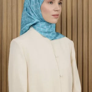 Aker 90X90 İpek Krep Saten Eşarp