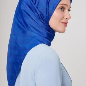 Levidor Saks Mavisi L Baskılı eşarp